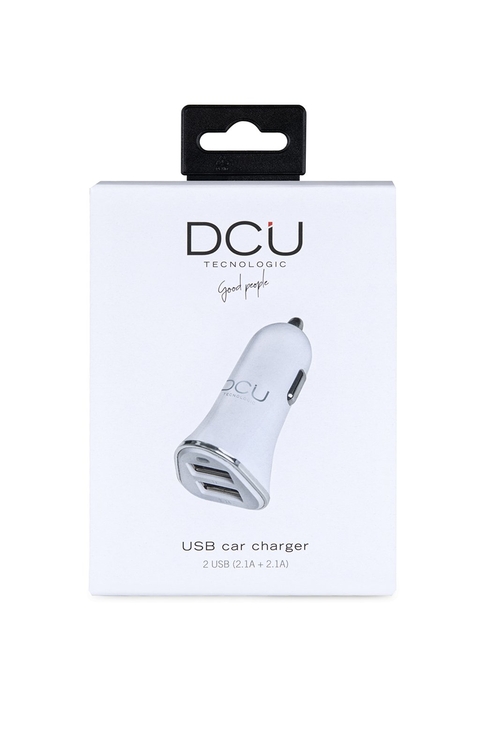 Cargador Coche DCU 36100305 Blanco Titanio 2 USB