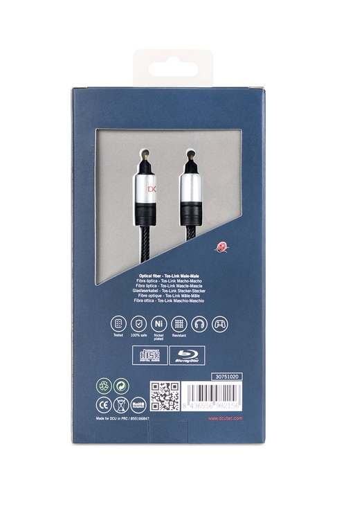 Cable Audio DCU 30751020 Fibra Óptica TOSH-LINK Negro