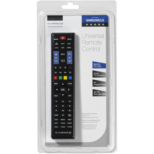 VIVANCO RR-220 Negro - Mando a distancia TV