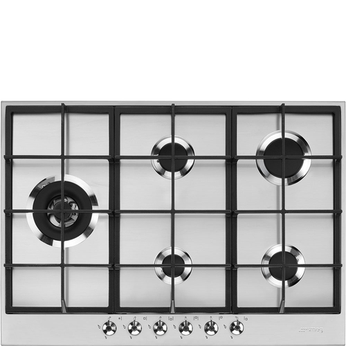 Placa de Gas SMEG PX375L Natural 5 Fuegos