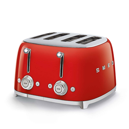 Tostador Smeg TSF03RDEU 2000W 6 Potencias 4 Rebanadas   