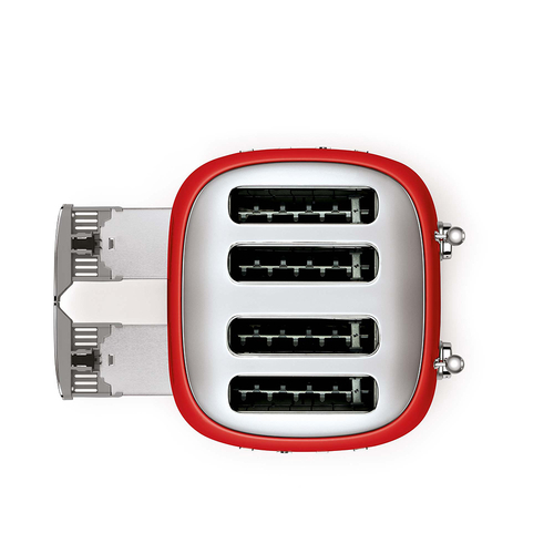 Tostador Smeg TSF03RDEU 2000W 6 Potencias 4 Rebanadas   