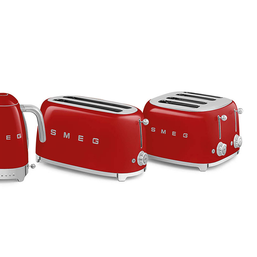 Tostador Smeg TSF03RDEU 2000W 6 Potencias 4 Rebanadas   