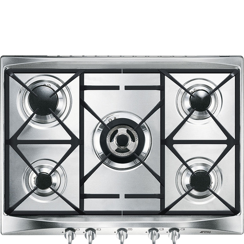 SMEG SR275XGH2 INOX - Placa de Gas 75CM Gas Natural