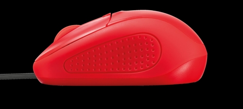 Ratón Trust Primo Compact Rojo 150CM Óptico 1000DPI USB    