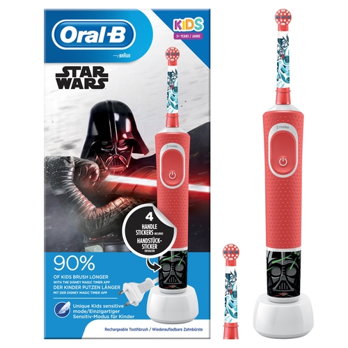 ORALB STAR WARS PLUS BOX Rojo - Cepillo Eléctrico + 2 Recambios