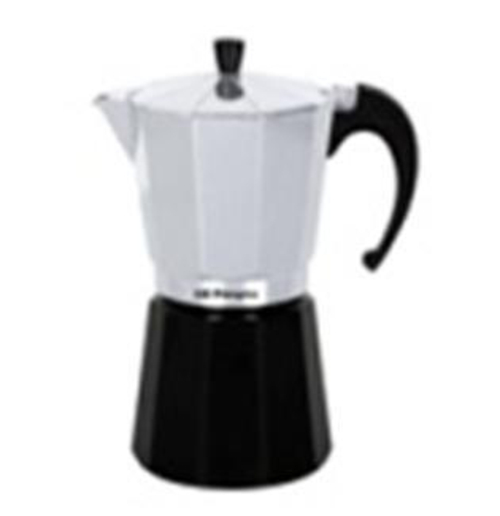 ORBEGOZO KFM-630 INOX-Negro - Cafetera de Aluminio 6 Tazas