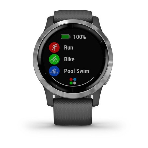 GARMIN VIVOACTIVE 4 Gris Plata - Reloj Deportivo 45 MM GPS