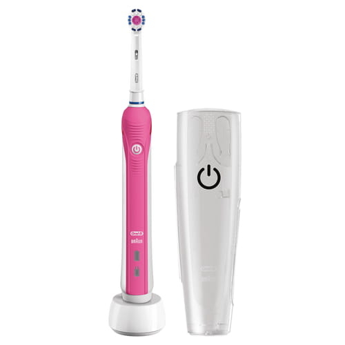 ORAL B PRO-2500 Rosa - Cepillo Eléctrico Batería