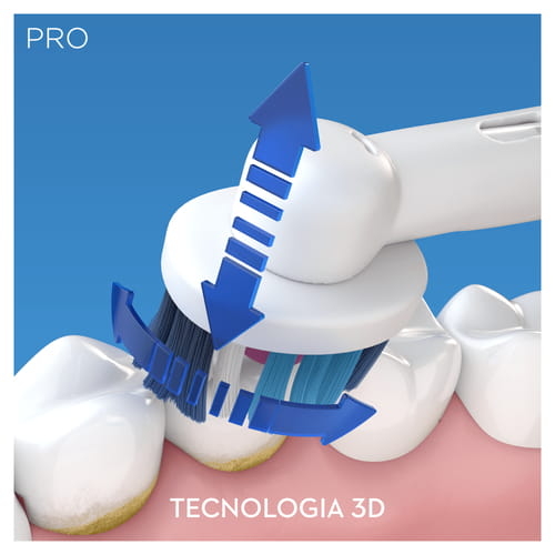 ORAL B PRO-2500 Rosa - Cepillo Eléctrico Batería