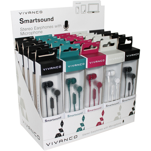 VIVANCO Botón 38009 Negro - Auricular Con cable