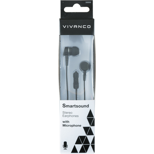 VIVANCO Botón 38009 Negro - Auricular Con cable