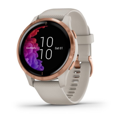 Reloj Inteligente Garmin Venu Beige Oro Rosa 7 Actividades