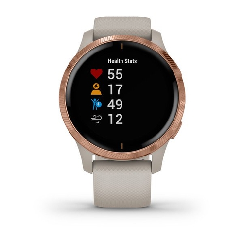 Reloj Inteligente Garmin Venu Beige Oro Rosa 7 Actividades