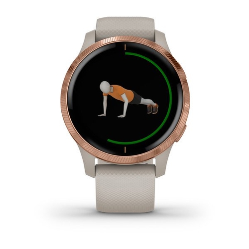 Reloj Inteligente Garmin Venu Beige Oro Rosa 7 Actividades