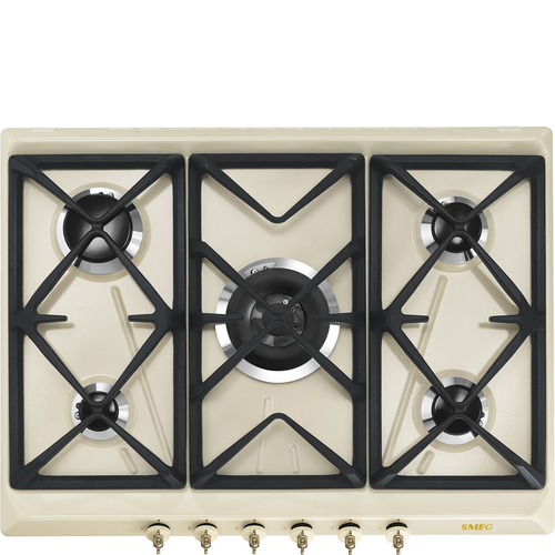 Placa de Gas Smeg SRV876POGH Natural 5 Fuegos