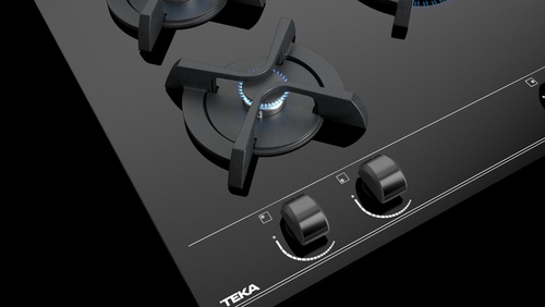 TEKA GBC 63010 CRISTAL NEGRO  - Placa de Gas 60CM NATURAL 