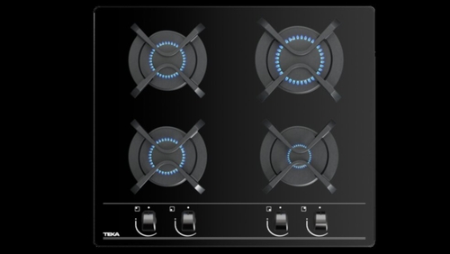 TEKA GBC 64000 CRISTAL NEGRO - Placa de Gas 60CM NATURAL 