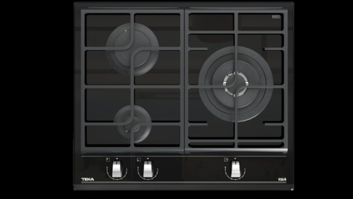 TEKA GZC 63310 XBN CRISTAL NEGRO  - Placa de Gas 60CM NATURAL 