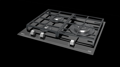TEKA GZC 63310 XBB CRISTAL NEGRO  - Placa de Gas 60CM BUTANO 