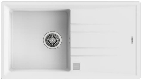 Fregadero Teka STONE 50 B-TG 1C 1E BLANCO Escurridor       
