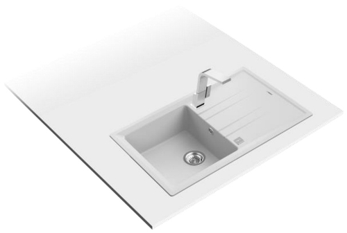 Fregadero Teka STONE 50 B-TG 1C 1E BLANCO Escurridor       