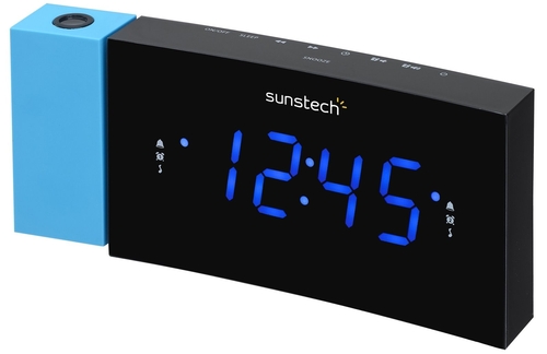 Radio Despertador Sunstech FRDP3BL LED 1.2" Azul USB FM 