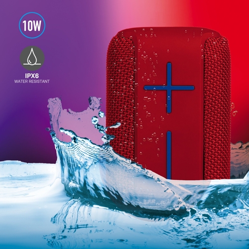 NGS ROLLER COASTER Rojo - Altavoz Portátil 10W