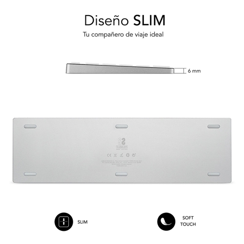 Teclado Inalámbrico Subblim SUB-KB-3ADE300 Bluetooth 3.0   