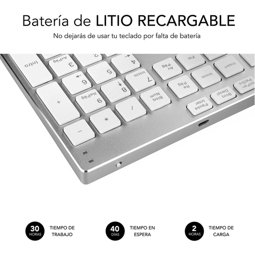 Teclado Inalámbrico Subblim SUB-KB-3ADE300 Bluetooth 3.0   