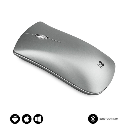 Ratón Subblim 6EL0502 Elegant Plata Óptico Bluetooth 3.0   