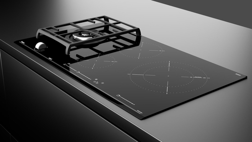 TEKA JZC 94313 ABN Cristal Negro  - Placa Mixta 90cm Inducción + Gas natural 