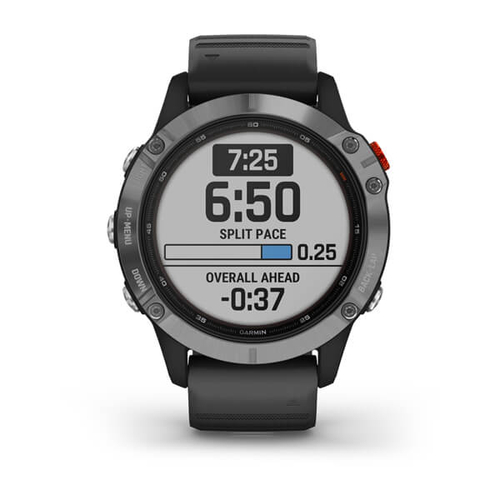 Reloj Pulsera Garmin Fenix 6 Solar Plata/Negro 47MM GPS