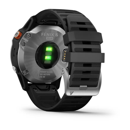 Reloj Pulsera Garmin Fenix 6 Solar Plata/Negro 47MM GPS