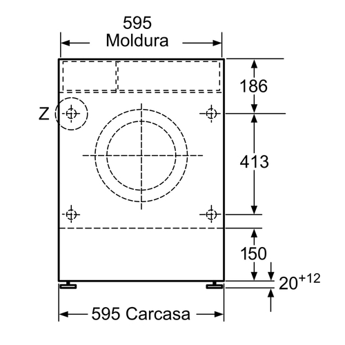 BOSCH WKD24362ES E  INTEGRABLE  - Lavadora Secadora 7KG 4KG  1200RPM