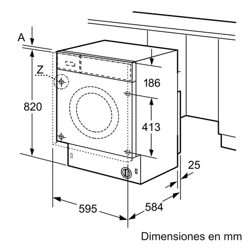 BOSCH WKD24362ES E  INTEGRABLE  - Lavadora Secadora 7KG 4KG  1200RPM