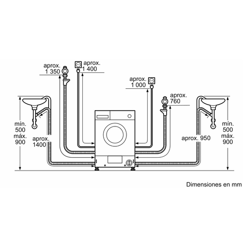 BALAY 3TW773B  INTEGRABLE  - Lavadora Secadora 7KG 4KG 1200RPM