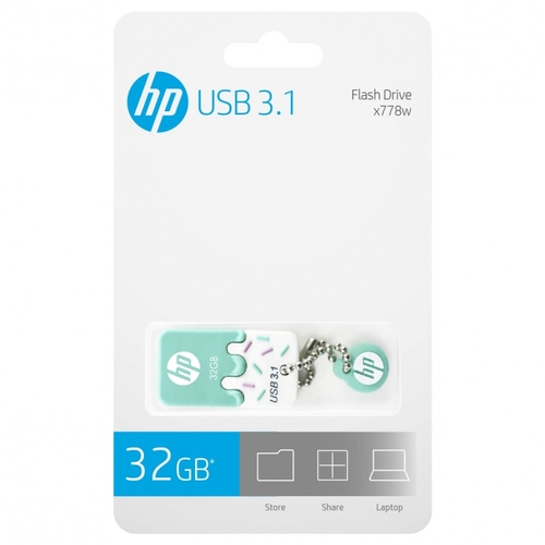 Pendrive Memoria Hp HPFD778W-32 Verde 32GB PlugPlay 