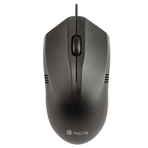 Ratón Ngs EASY BETTA Negro Cable PC 1000DPI  3 Botones