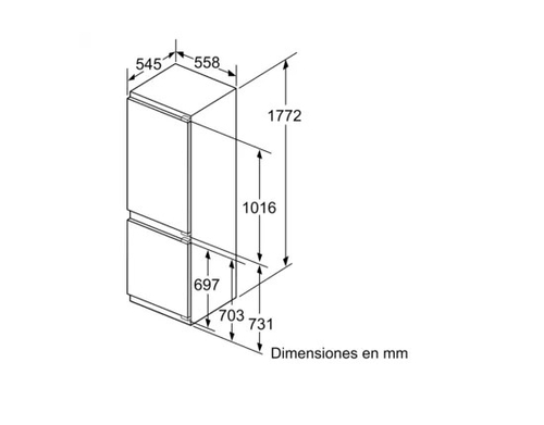 SIEMENS KI86FPDD0 Integrable - Frigorífico Combi NoFrost