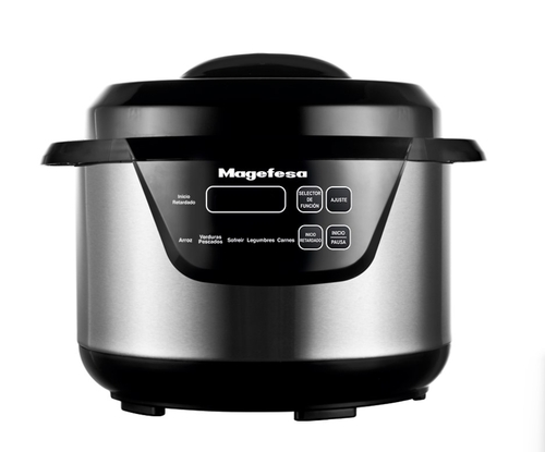 MAGEFESA MGF- 6402 INOX-Negro - Olla a Presión Eléctrica 6L