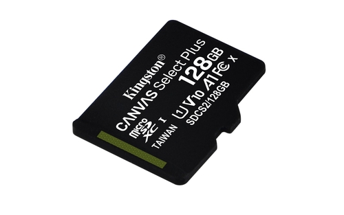 MicroSD Kingston CANVAS SELECT PLUS 128GB + Adaptador SD