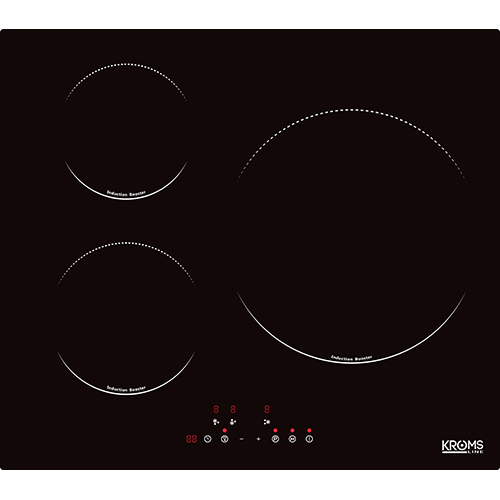 KROMSLINE KVR-3FR-300 Negro - Vitrocerámica Eléctrica 60CM