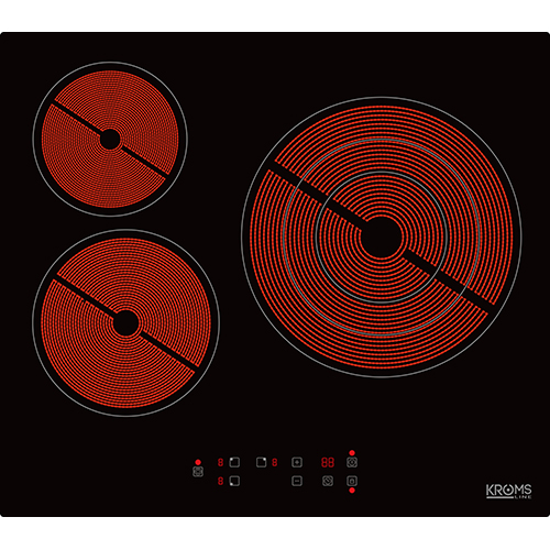 KROMSLINE KVI-3FI-B3 Negro - Vitrocerámica de Inducción 60CM