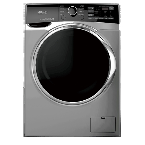 KROMSLINE KLA-E-819-IX-BK INOX - Lavadora Carga Frontal 8KG 1400RPM