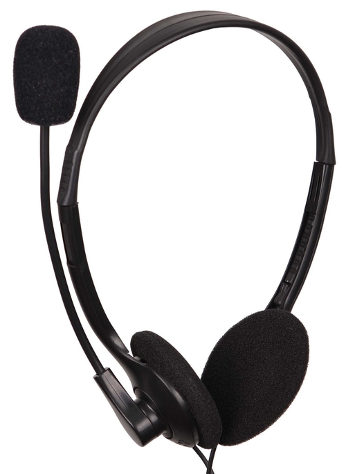 Auricular Gembird MHS-123 Microfono Boom -58dB Negro