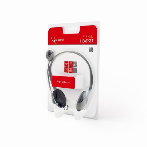 Auricular Gembird MHS-123 Microfono Boom -58dB Negro
