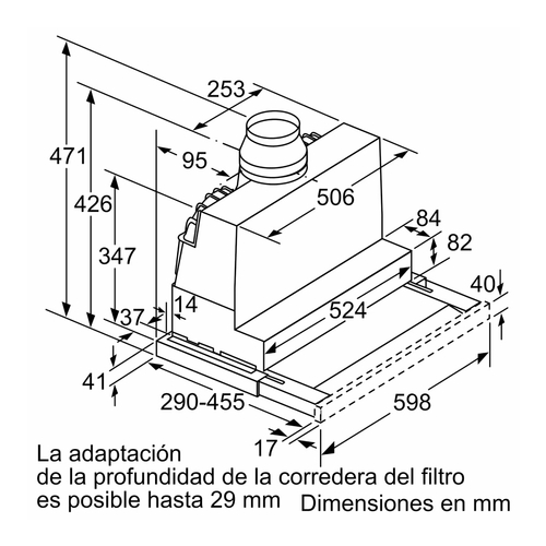 BOSCH DFS067A51 Inox - Campana Extraíble 60CM