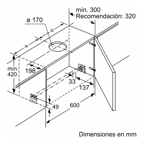 BOSCH DFS067A51 Inox - Campana Extraíble 60CM