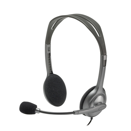 Logitech H111 - Auricular Diadema Gris Micrófono